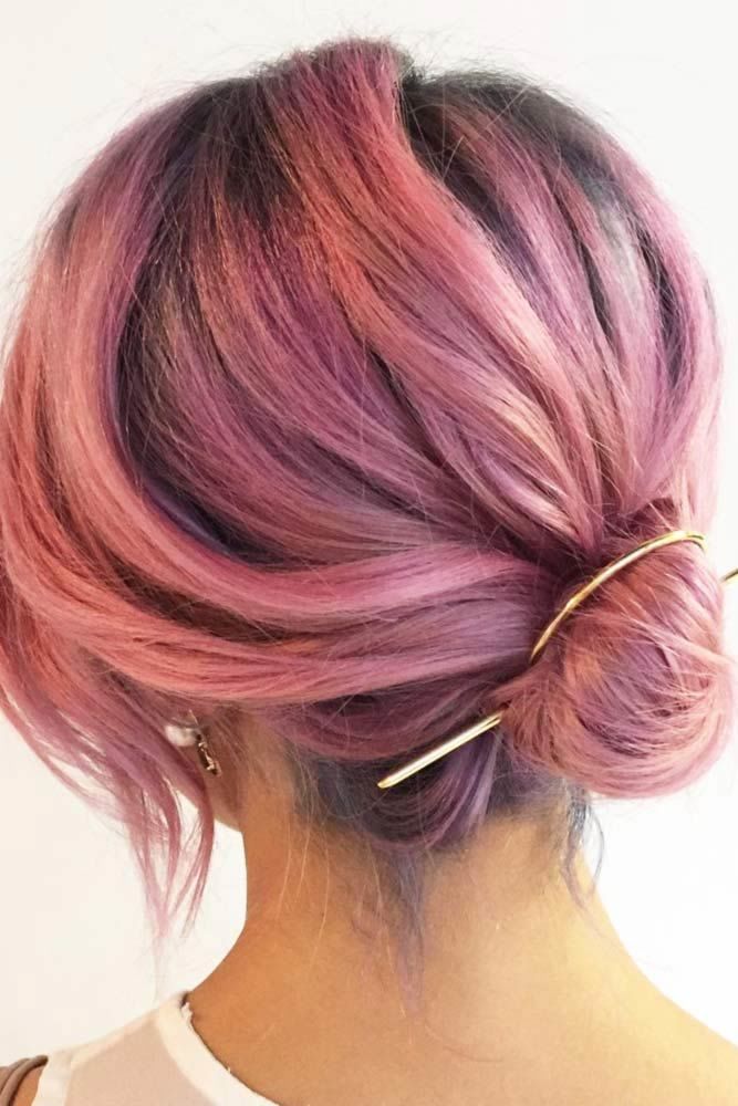 Cute Knotted Updos #updo #shorthair #hairstyles