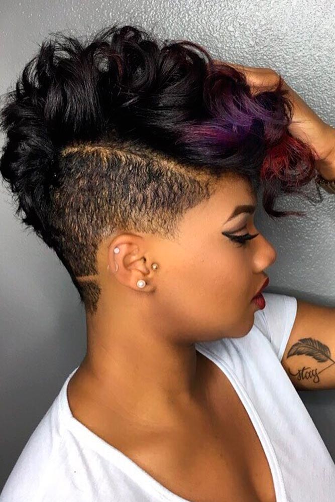 Funky Undercut and Playful Finger Coils