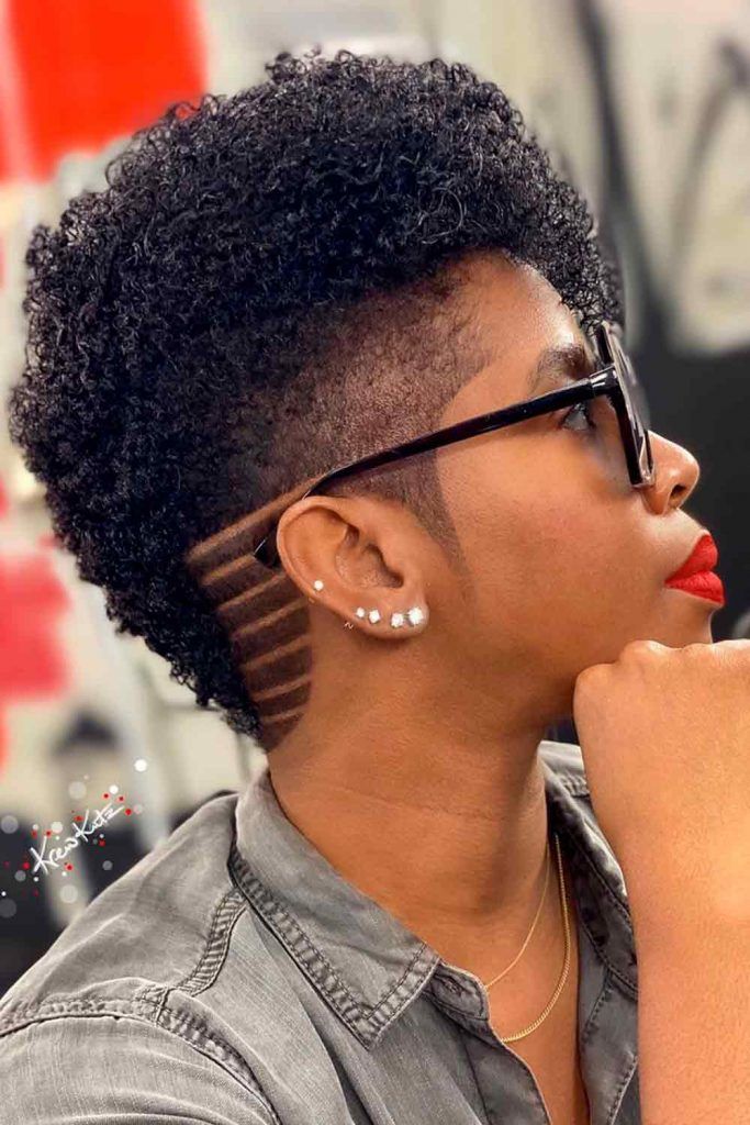 Shaved Mohawk Hairstyles For Black Women