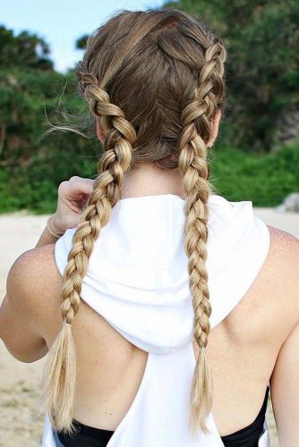Gym-Friendly Double Dutch Braids picture 3