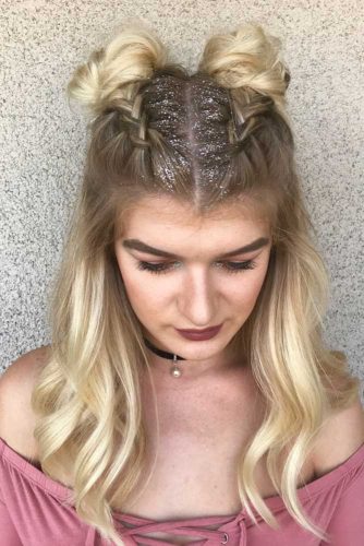 Top Knots with Double Dutch Braids picture2