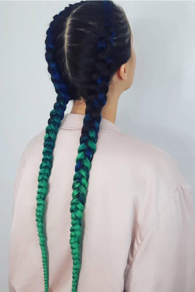 Ombre Kanekalon as a Party Hairstyle picture2