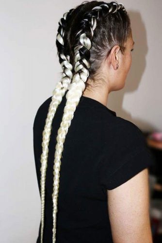 Ombre Kanekalon as a Party Hairstyle picture3