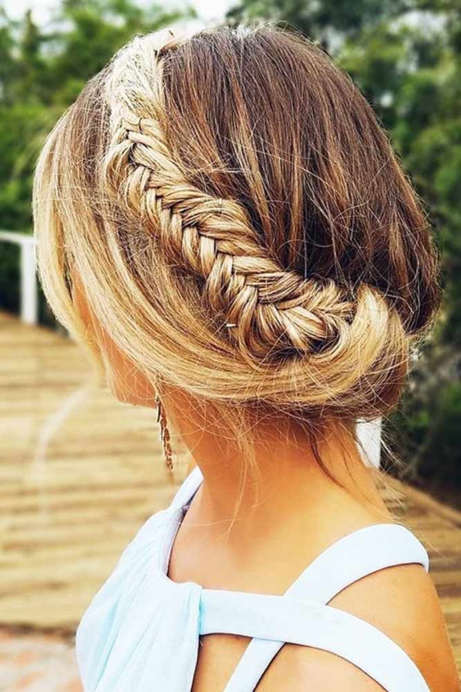 braided headband updo