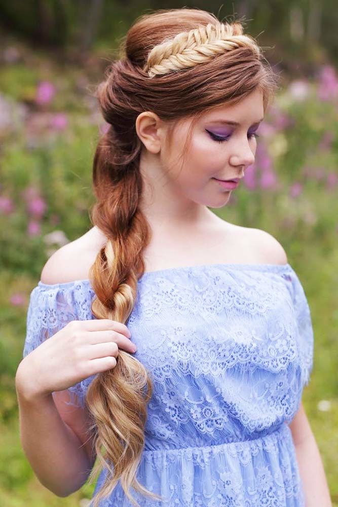 Headband With Rope Braid #crownbraids #braids