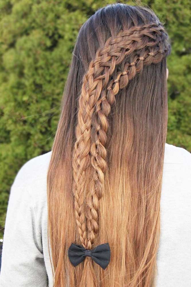 Pretty Ladder Braid Hairstyles picture 1