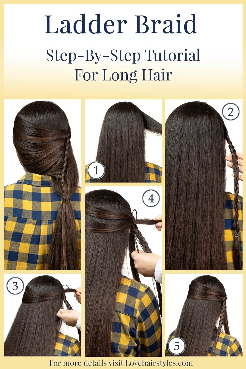 Ladder Braid Tutorial For Long Hair