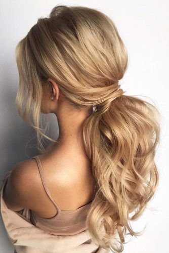 Low Ponytail Hairstyles #promhairstyles #longhair #hairstyles #ponytail