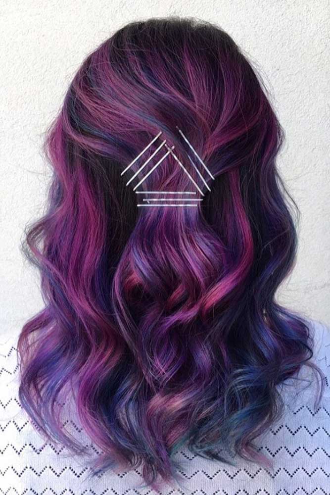 Fabulous Purple And Blue Hair Styles Lovehairstyles Com