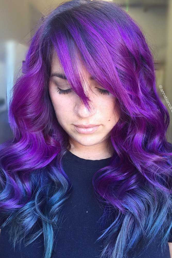 Blue And Purple Hair