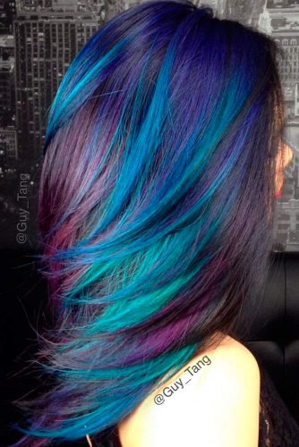 Hairstyles With Blue