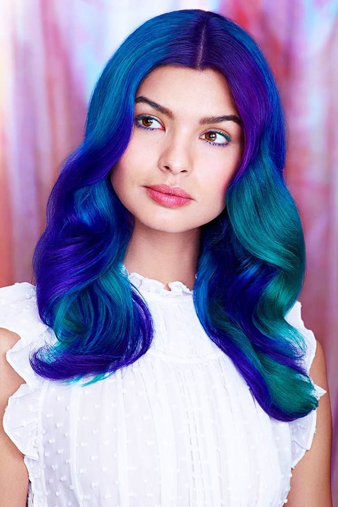 60 Fabulous Purple And Blue Hair Styles Lovehairstyles Com
