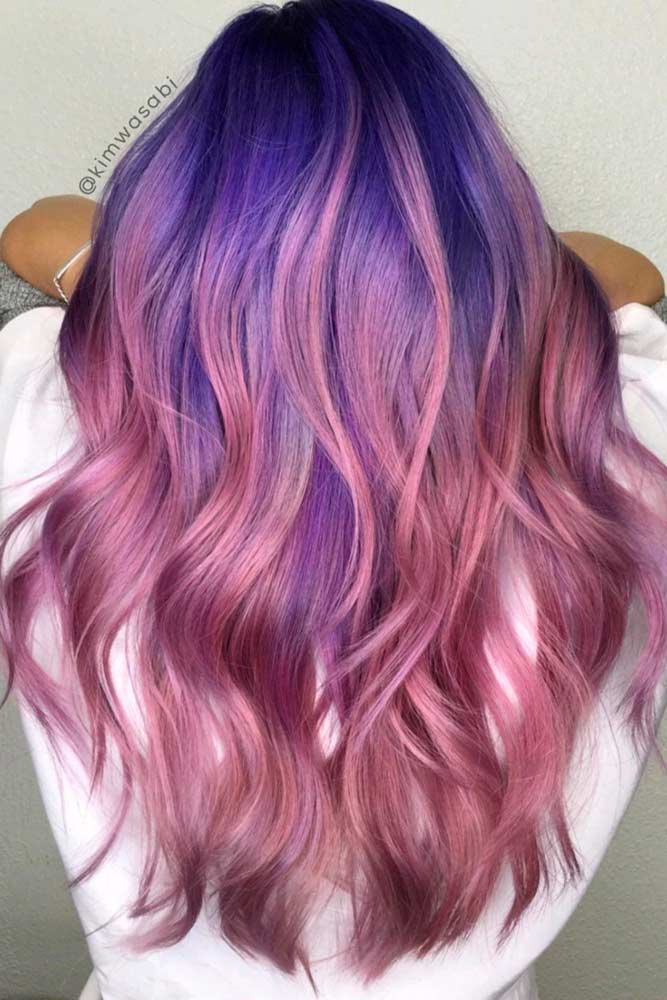 60 Fabulous Purple And Blue Hair Styles Lovehairstyles Com