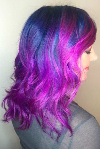 Fabulous Purple and Blue Hair Styles