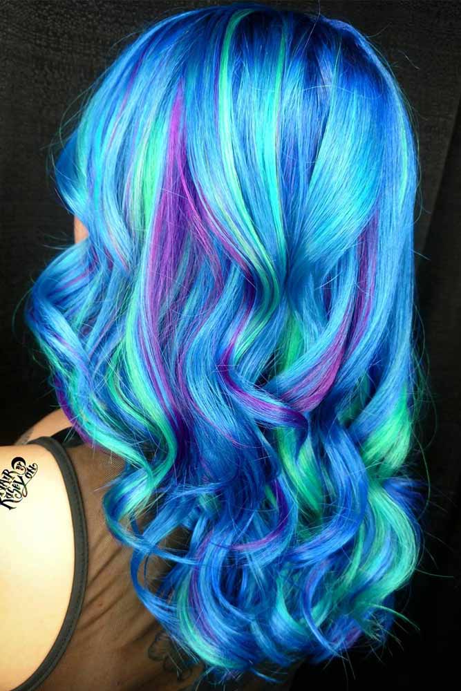 60 Fabulous Purple And Blue Hair Styles Lovehairstyles Com