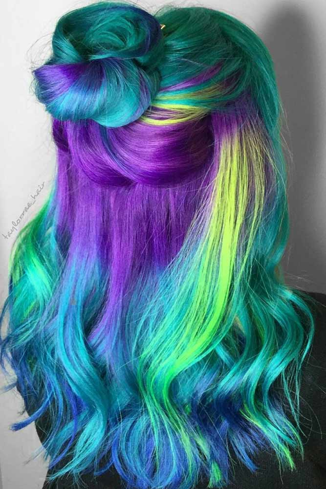 60 Fabulous Purple And Blue Hair Styles Lovehairstyles Com