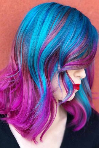 50 Fabulous Purple And Blue Hair Styles Lovehairstyles Com