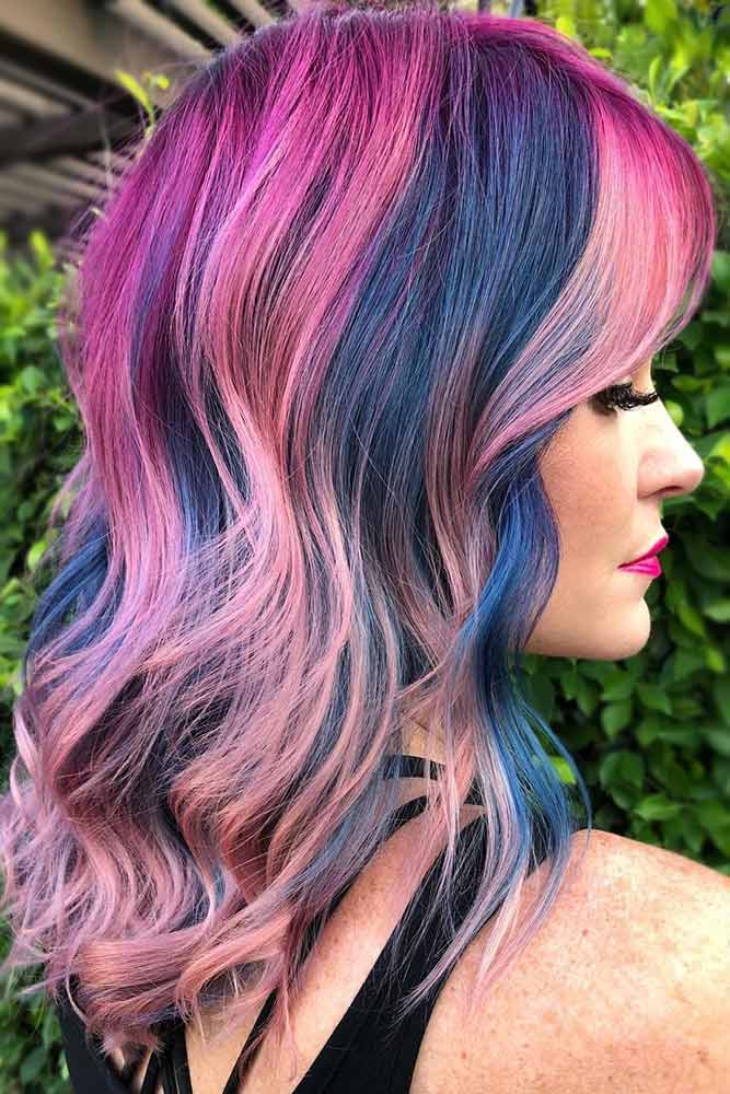 60 Fabulous Purple And Blue Hair Styles Lovehairstyles Com