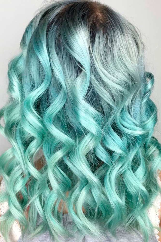 Mint Green Balayage