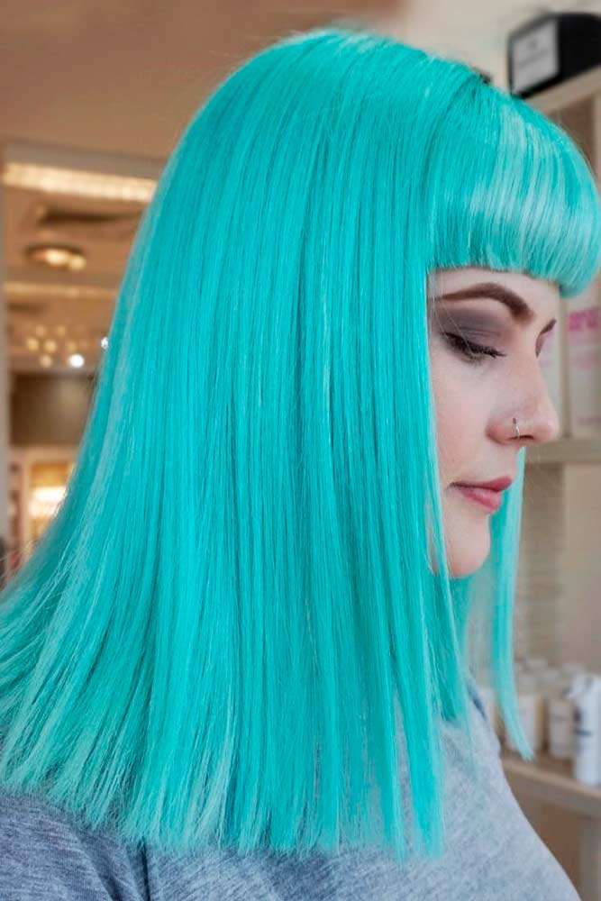 mint green hair color