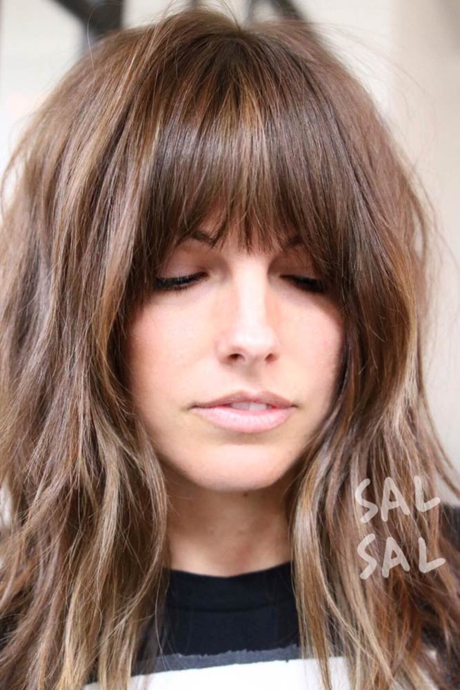 27 Cute Medium Length Hairstyles With Bangs Lovehairstyles