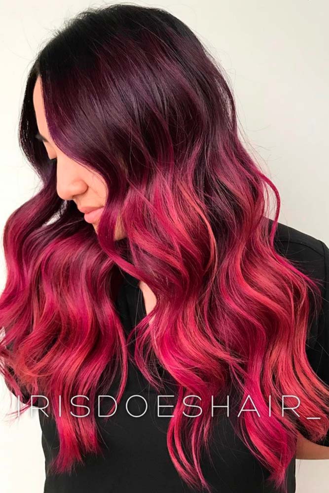 Dark to Red Ombre