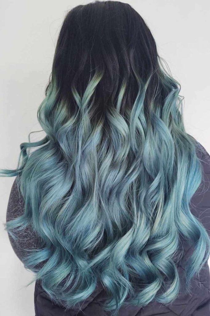 44 Trendy Styles For Blue Ombre Hair 