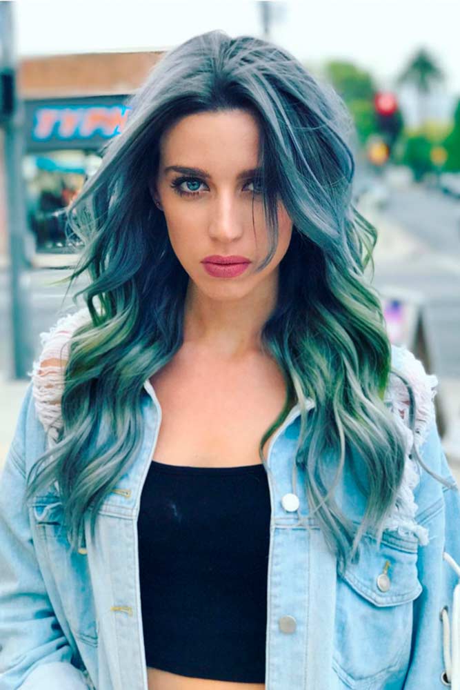 Cobalt Blue Ombre Hair