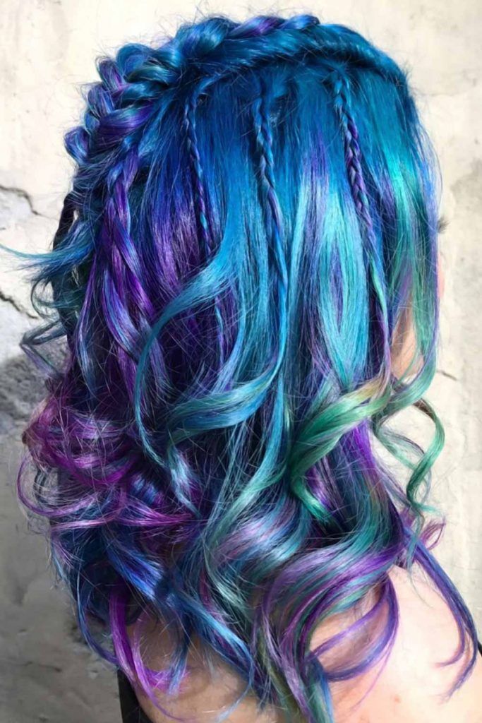 turquoise ombre hair