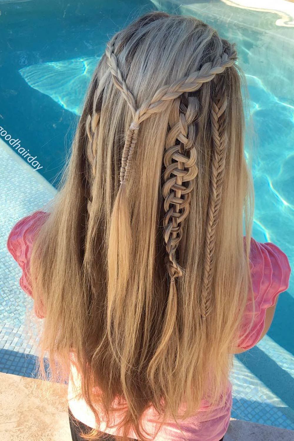 Long Hair Style With Snake Braids Accents