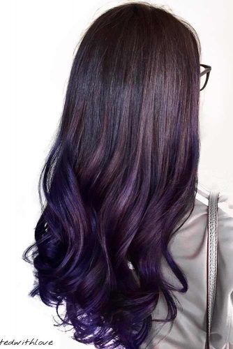 Dark Violet and Aubergine Hair Color picture2