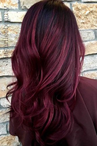 Dark Violet and Aubergine Hair Color picture1