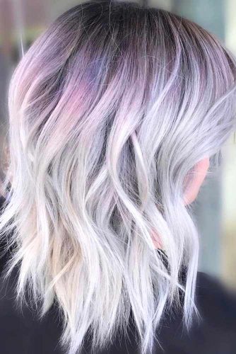 Lavender and Dirty Blonde Ombre