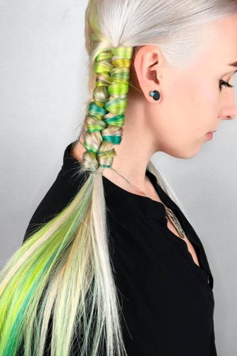 Juicy Green Strands of Hair picture2