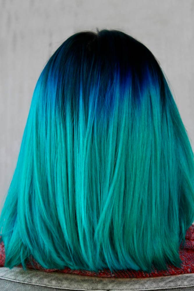 20 Best Green Ombre Hair Ideas 