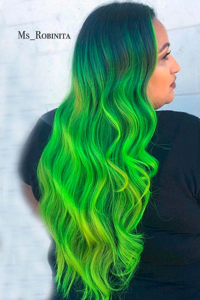 Bright Green Ombre picture3