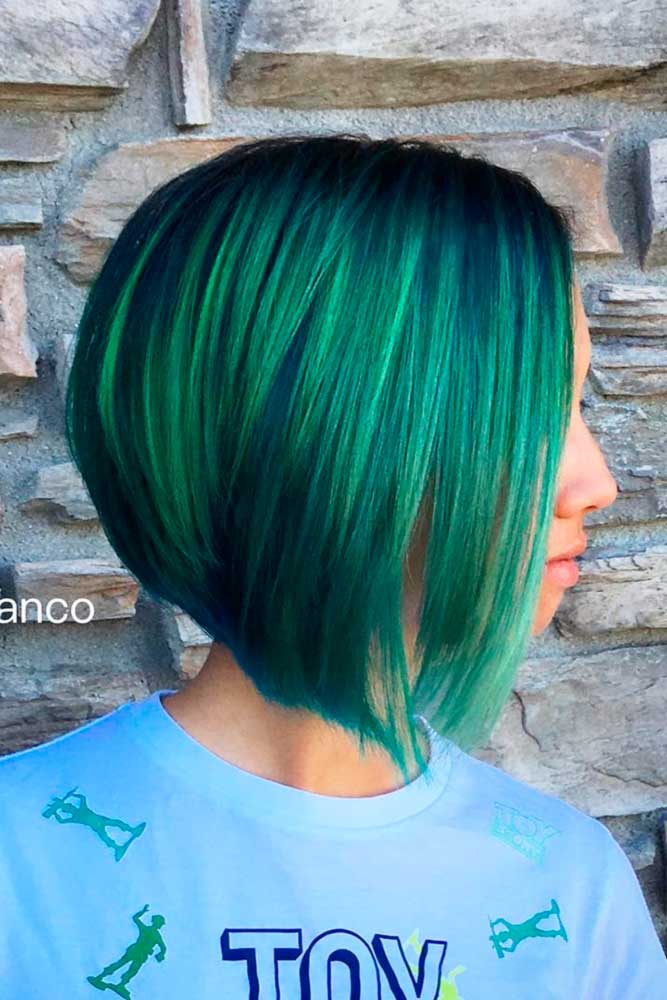 light green ombre hair