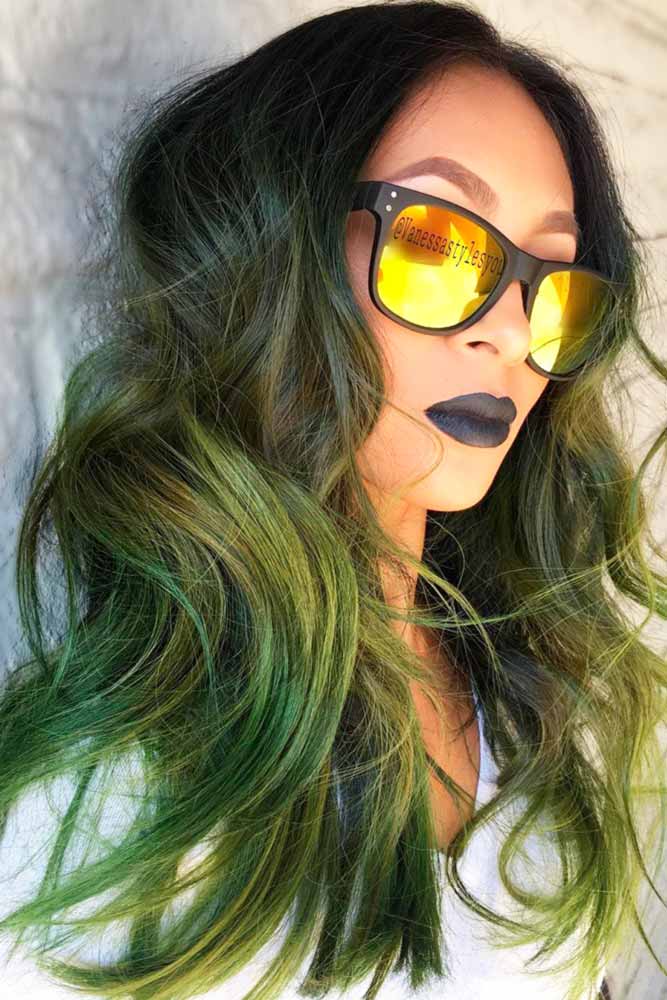 Pastel Green Ombre Hair Ideas picture3