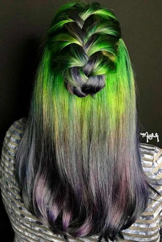 30 Best Green Ombre Hair Ideas | LoveHairStyles.com
