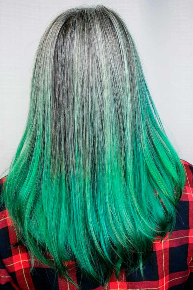 Pastel Green Ombre Hair Ideas picture1