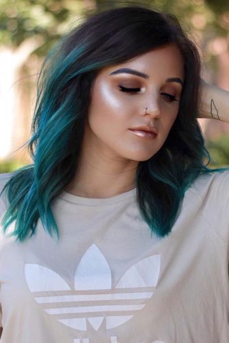 Green Two Toned Ombre picture2