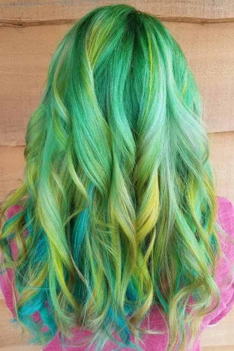 Green Two Toned Ombre picture3