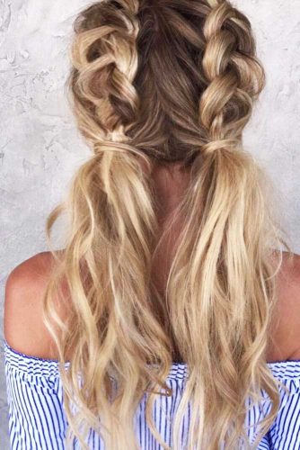 Beautiful Half Double Pigtails picture 3