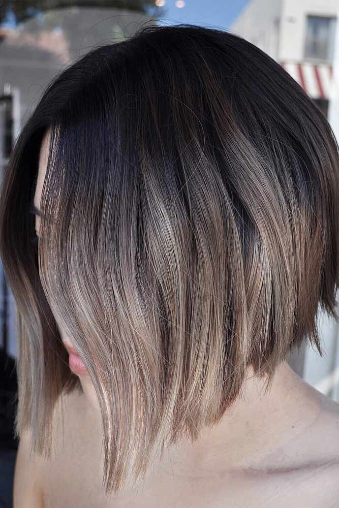 Short Dark Ombre Hair