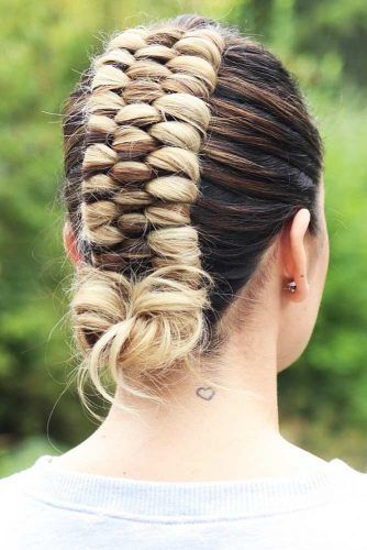 Infinity Braid Updo #updo #braids #knot