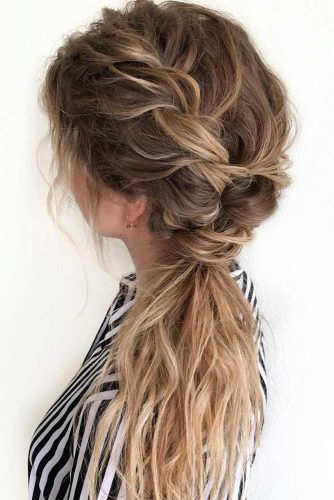 LoopSide Ponytail Hairstyle  Luxy Hair