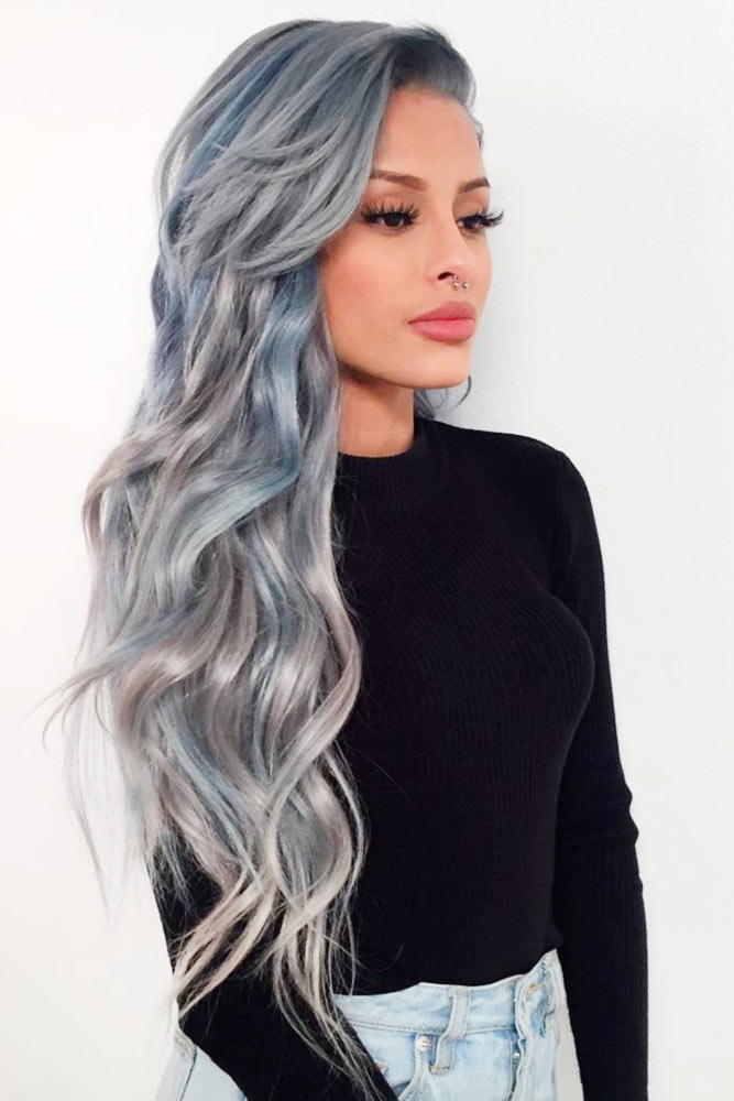 Silver Ombre Hair 