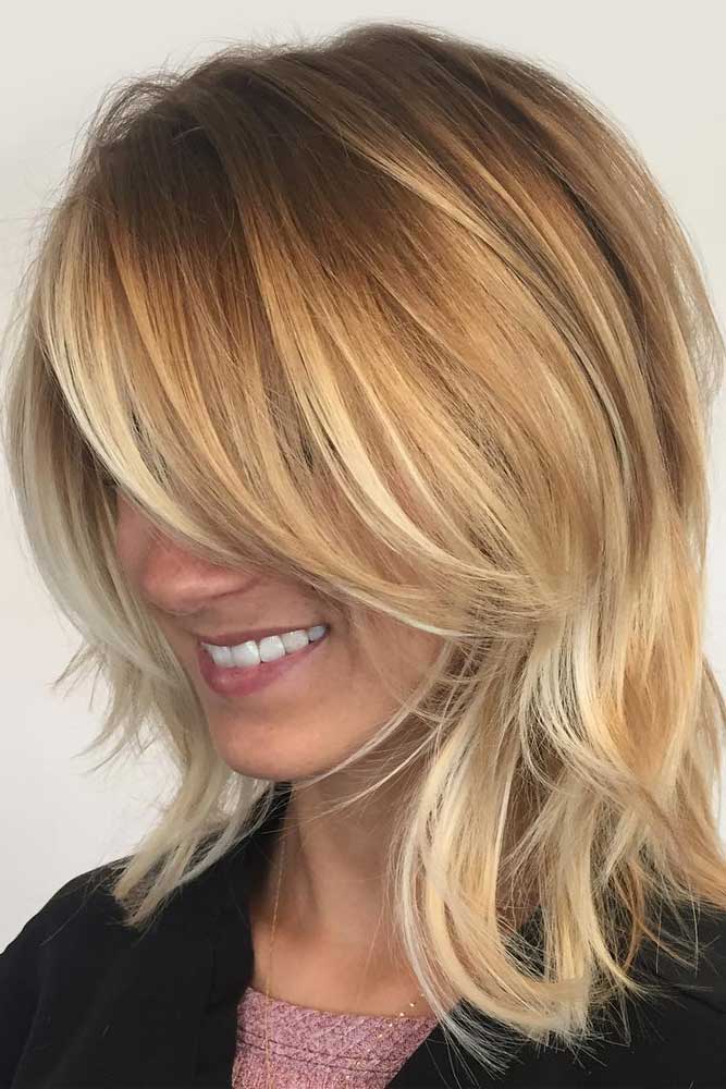 Styling Shoulder Length Layered Hair Lovehairstyles Com