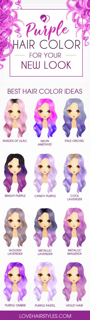 24 Inspiring Purple Hair Color Ideas Lovehairstyles Com