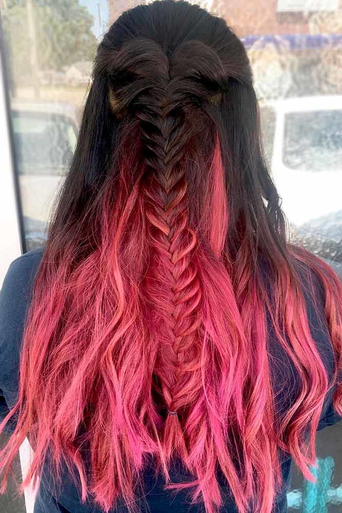 20 Hottest Pink Hairstyles Pink Ombre Pastel Colors Pink Highlights   Styles Weekly